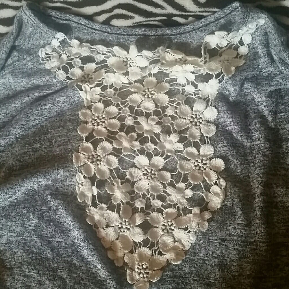 Signature Lace back blouse